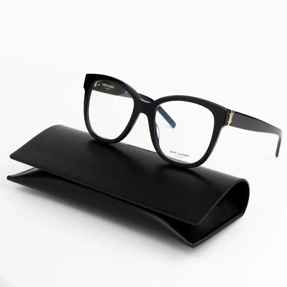 NEW Saint Laurent SLM97 001 Black Square Women Eyeglasses